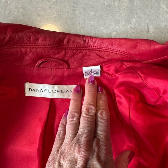 Vintage Red Leather Jacket - Picture 4 of 4